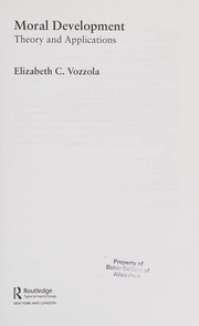 Cover of Moral Development by Elizabeth C. Vozzola