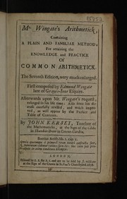 Cover of Arithmetique made easie by Edmund Wingate
