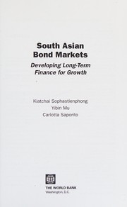 Front cover of South Asian bond markets by Kiatchai Sophastienphong