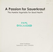 Cover of A passion for sauerkraut by Samuel Hofer