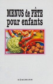 Cover of Menus de fête pour enfants by Anne Wilson