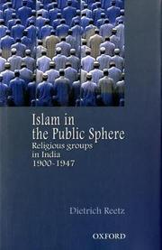 Front cover of Islam in the Public Sphere by Dietrich Reetz