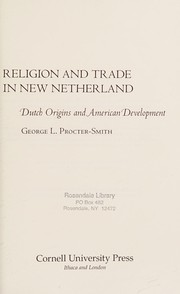 Front cover of Religion and Trade in New Netherland by George L. Procter-Smith