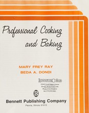 Cover of Professional Cooking and Baking by Beda Dondi
