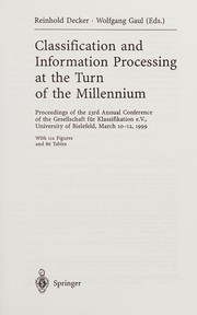 Cover of Classification and information processing at the turn of the millennium by Gesellschaft für Klassifikation. Jahrestagung