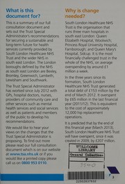 Front cover of securing sustainable NHS services ... by Great Britain. National Health Service. Office of the Trust Special Administrator