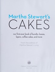 Cover of Martha Stewart's cakes by Martha Stewart Living Omnimedia