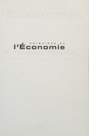 Front cover of Principes de l'économie by N. Gregory Mankiw