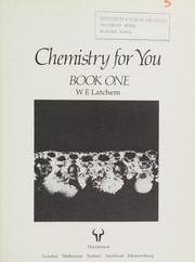 Front cover of Chemistry for You by W.E. Latchem