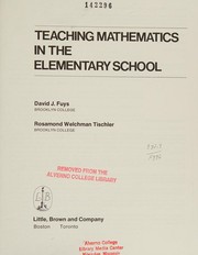 Cover of Teaching mathematics in the elementary school by David J. Fuys