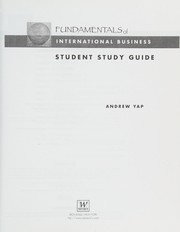 Front cover of Fundamentals of international business by Andrew Yap