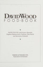 Front cover of David Wood Food Book by David Wood