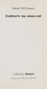 Front cover of Cadavre au sous-sol by Norah McClintock