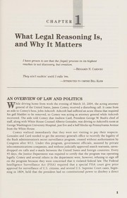 Cover of Reason in law by Lief H. Carter