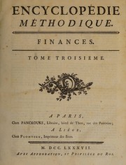 Cover of Finances by Jacques-Philibert Rousselot de Surgy