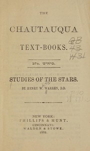 Cover of Studies of the stars by Henry White Warren