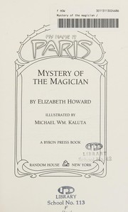 Cover of Mystery of the magician by Howard, Elizabeth