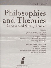 Front cover of Philosophies and theories for advanced nursing practice by Janie B. Butts