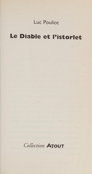 Cover of Le diable et l'istorlet by Luc Pouliot