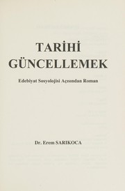 Front cover of Tarihi güncellemek by Erem Sarıkoca