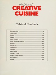 Front cover of The joy of creative cuisine by Jeanette P. Egan