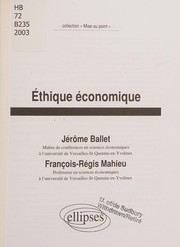 Cover of Éthique économique by Jérôme Ballet