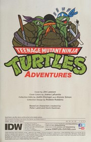 Cover of Teenage mutant ninja turtles adventures by Dean Clarrain