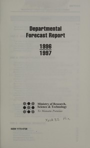 Front cover of Departmental forecast report 1996/1997 by New Zealand. Ministry of Research, Science, and Technology