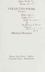 Cover of Collected poems by Michael Hartnett