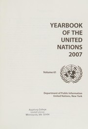 Cover of Yearbook of the United Nations by United Nations