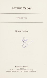 Front cover of At the Cross by Richard H. Allen