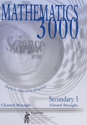 Front cover of Mathematics 3000 by Chantal Buzaglo