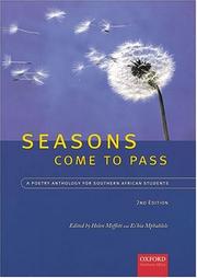 Front cover of Seasons come to pass by Es'kia Mphahlele