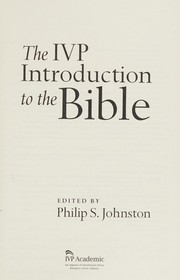 Front cover of IVP introduction to the Bible by Philip S. Johnston