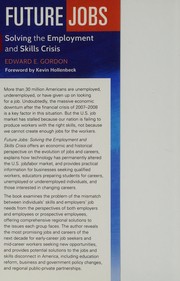 Cover of Future jobs by Edward E. Gordon