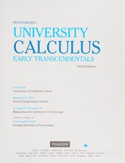 Front cover of University Calculus, Early Transcendentals by Joel R. Hass