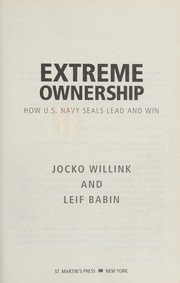 Cover of Extreme ownership by Jocko Willink