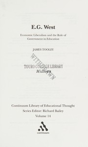 Cover of E.G. West by James Tooley