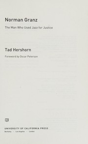 Cover of Norman Granz by Tad Hershorn