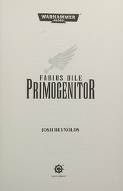 Cover of Fabius Bile Primogenitor by Josh Reynolds