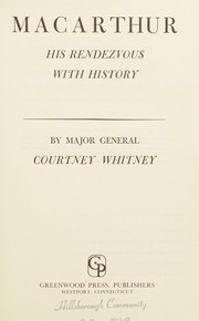 Cover of MacArthur by Courtney Whitney