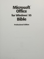 Cover of Microsoft Office for Windows 95 bible by Jones, Edward