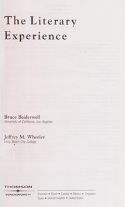 Cover of The literary experience by Bruce Beiderwell