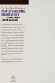 Front cover of The Wiley-Blackwell handbook of couples and family relationships by Patricia Noller