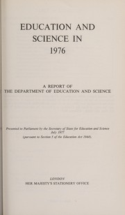 Cover of Annual report by Great Britain. Department of Education and Science