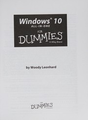 Front cover of Windows 10 all-in-one for dummies by Woody Leonhard