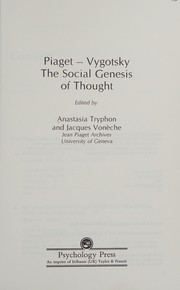 Front cover of Piaget-Vygotsky by Anastasia Tryphon
