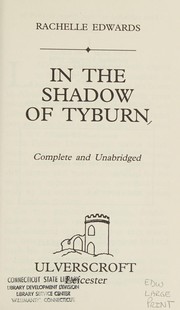 Cover of In the Shadow of Tyburn by Rachelle Edwards