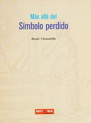 Front cover of Más allá del Símbolo perdido by René Chandelle