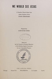 Cover of We would see Jesus by Kate Payne Owens